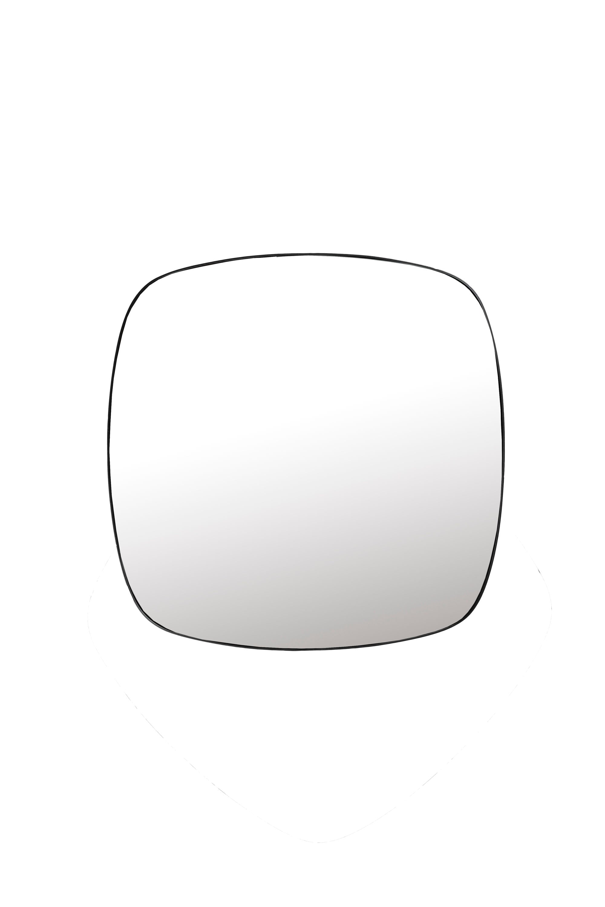 Mila Black Square Wall Mirror